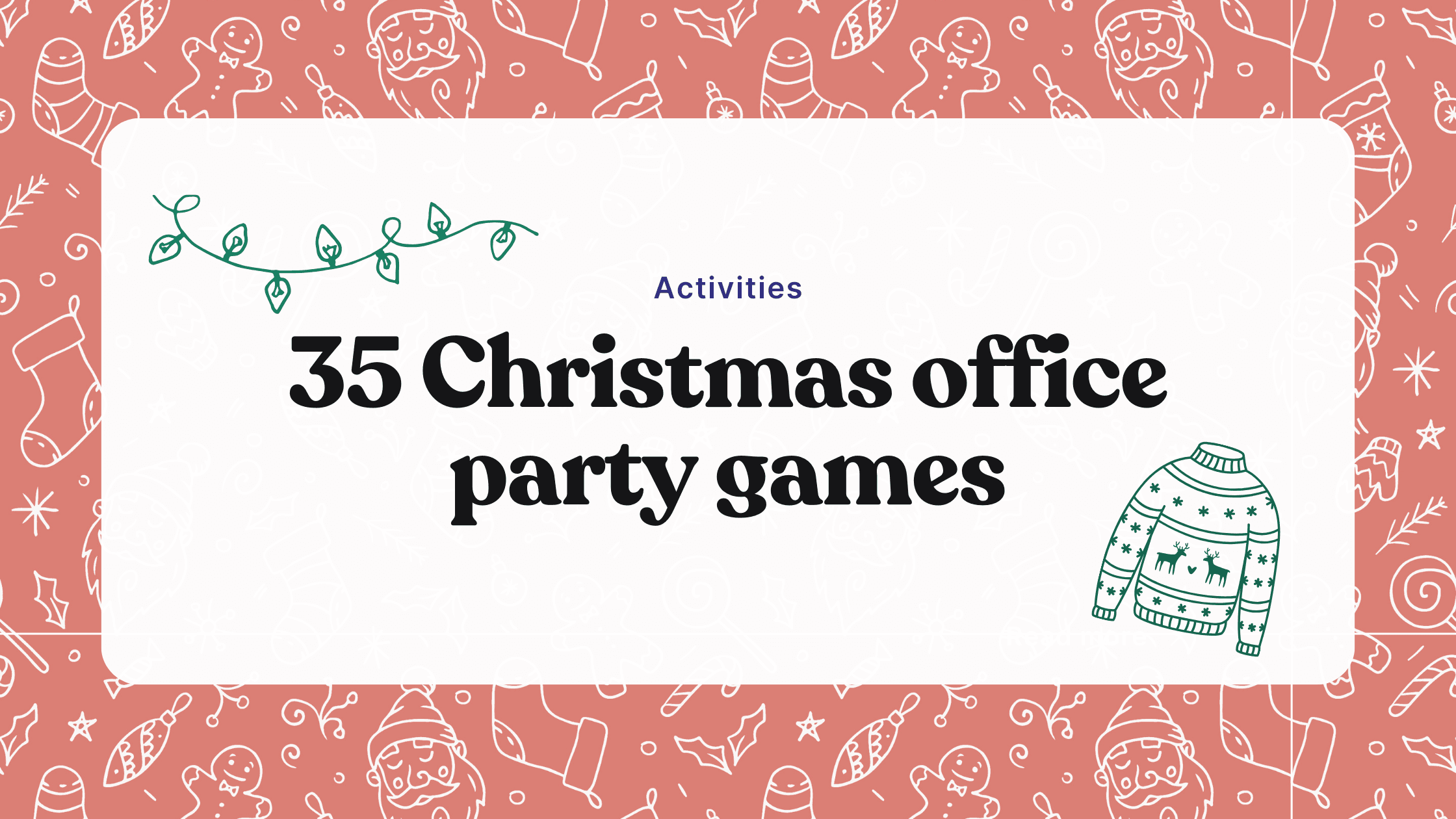 35 Christmas office party games