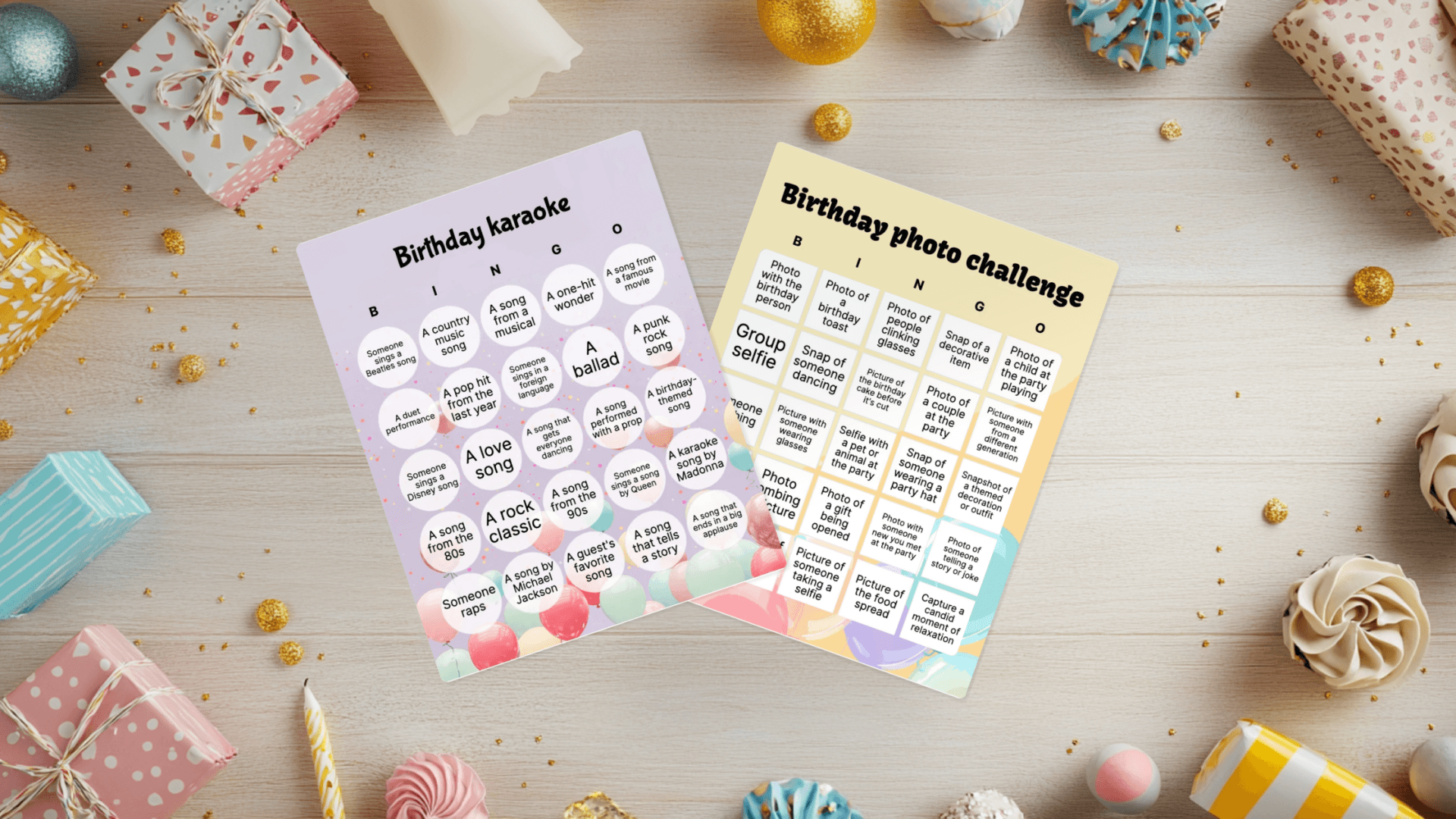 birthday bingo cards